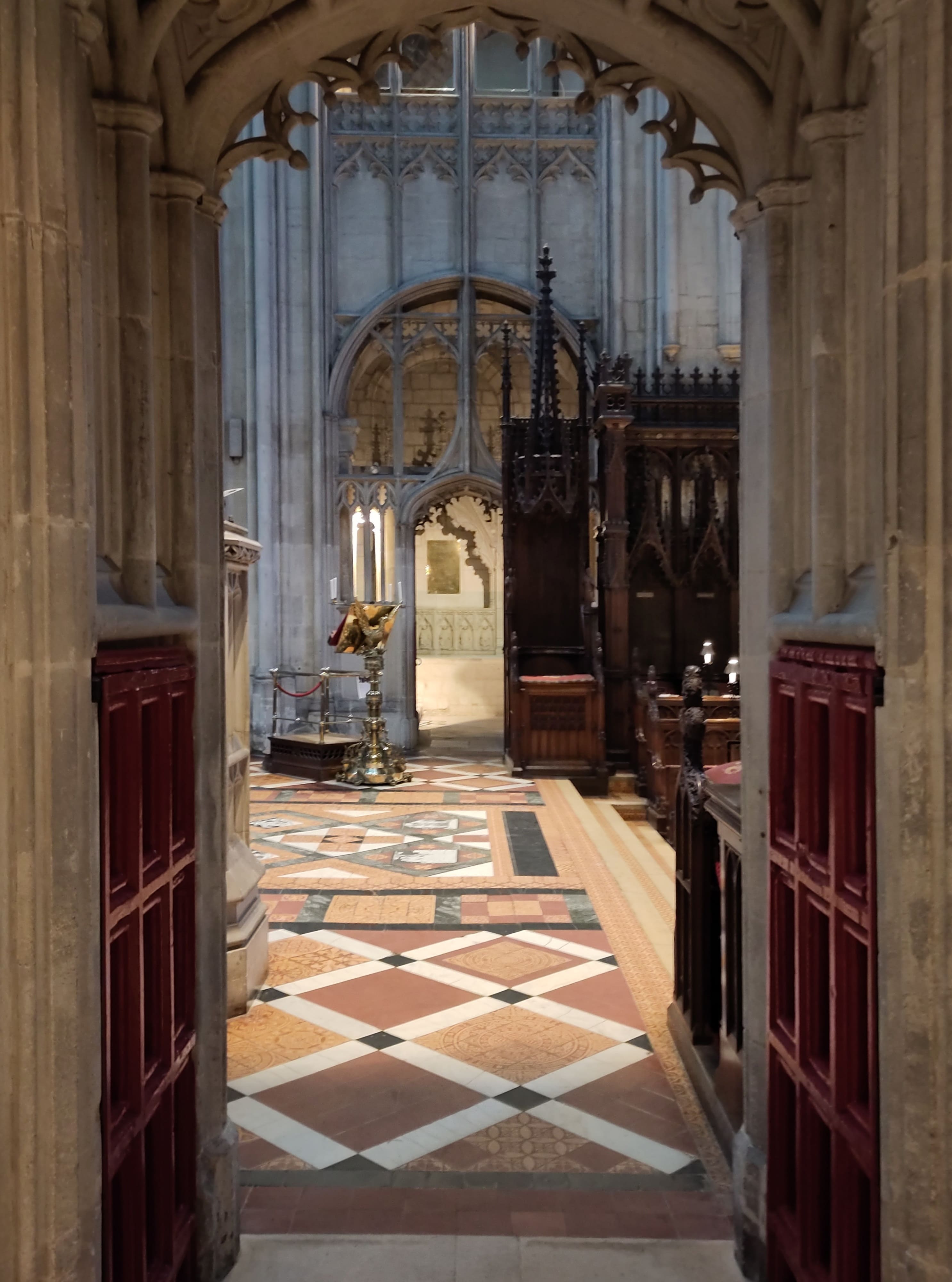 An image of a stained glass window.